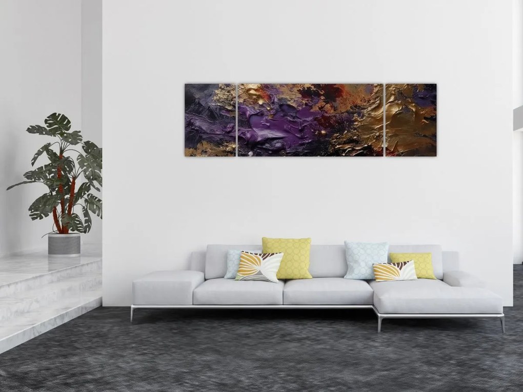 Obraz - Teksturowana abstrakcja (170x50 cm)