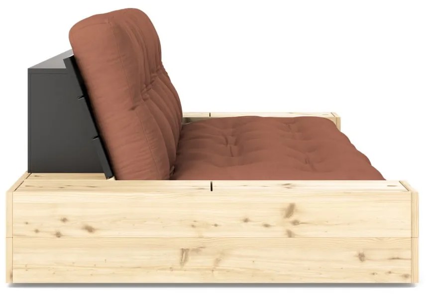 Ceglasta rozkładana sofa 244 cm Base – Karup Design