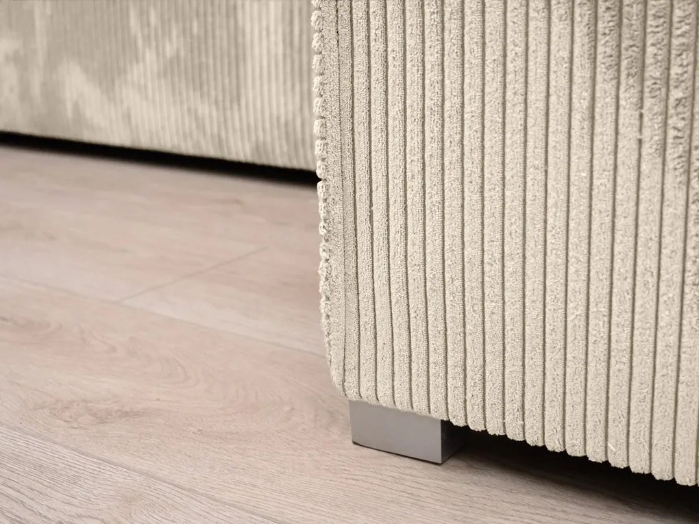 Rozkładana narożna sofa SMART COSARO kremowa, dwustronna + 2 poduszki GRATIS