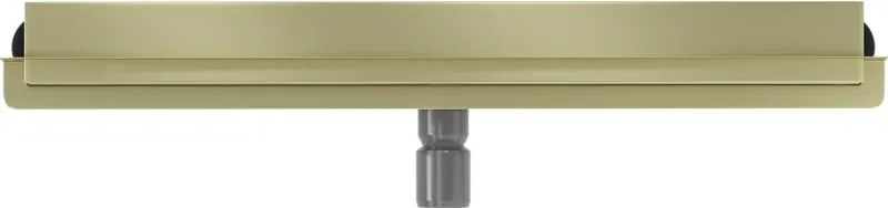 Mexen Flat Wall odpływ liniowy ścienny 2w1 70 cm, złoty szczotkowany - 1A30070
