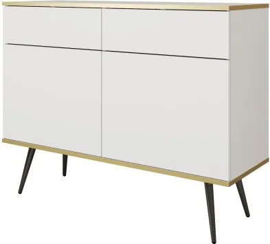 ORIANA Komoda KSZ 107 biała | nogi czarne
