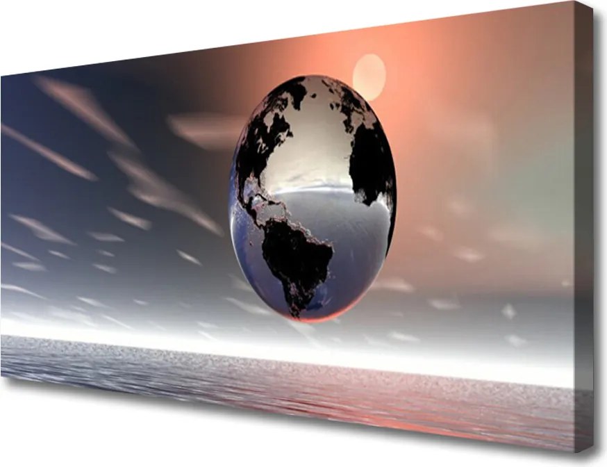 Obraz canvas na ścianę Artystyczna Wizja Planety Ziemia
