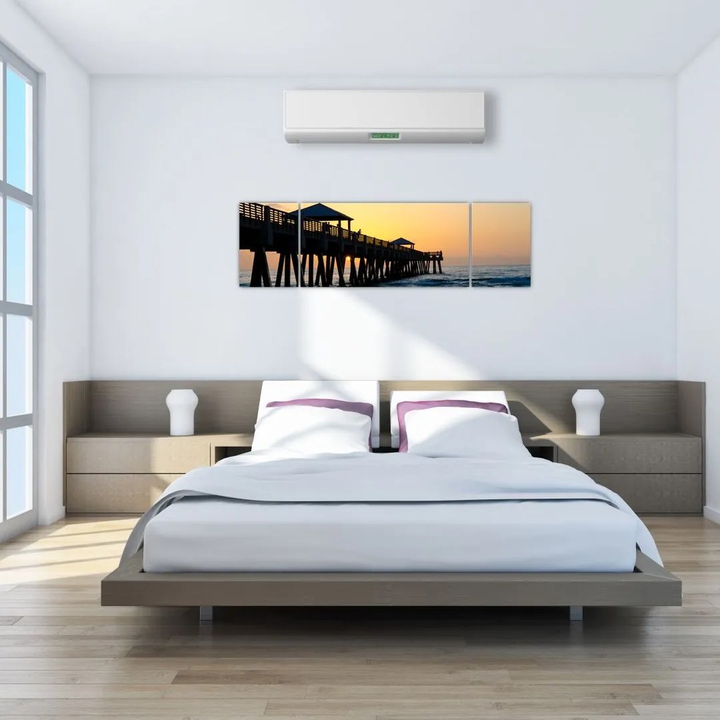 Obraz na plaży (170x50 cm)