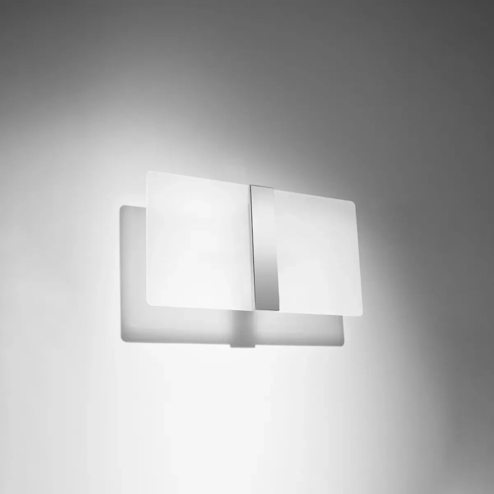 Kinkiet AZALIA szklany biały SOLLUX LIGHTING