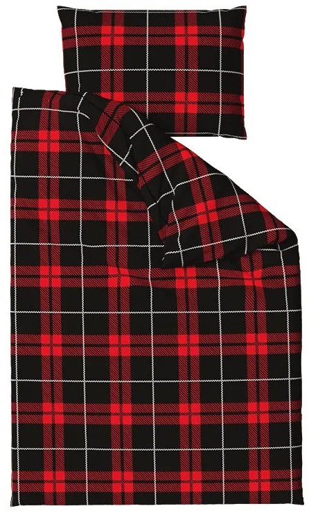 PrzytulneMieszkanie.pl PrzytulneMieszkanie.pl Pościel z mikrofibry ALBURY czerwona Rozmiar pościeli: 2 szt 70 x 90 cm | 200 x 220 cm