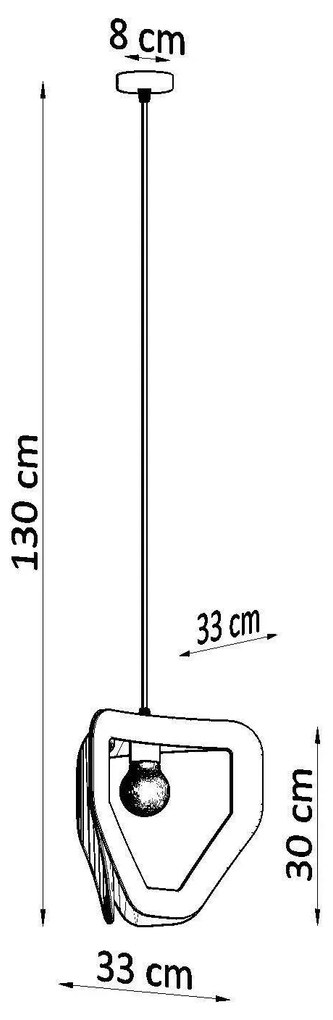 Lampa wisząca TRES biała SOLLUX  LIGHTING