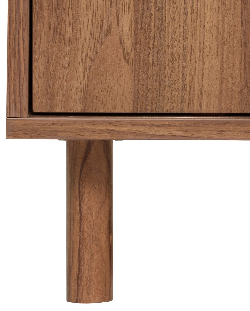 Szafka pod telewizor SLIDY, kolor ciemnego drewna, 120 x 40 x 42 cm