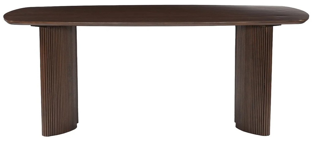 Stół do jadalni dla 8 osób z drewna akacjowego - Naturalny ciemny - TAMENIA marki Maison Céphy