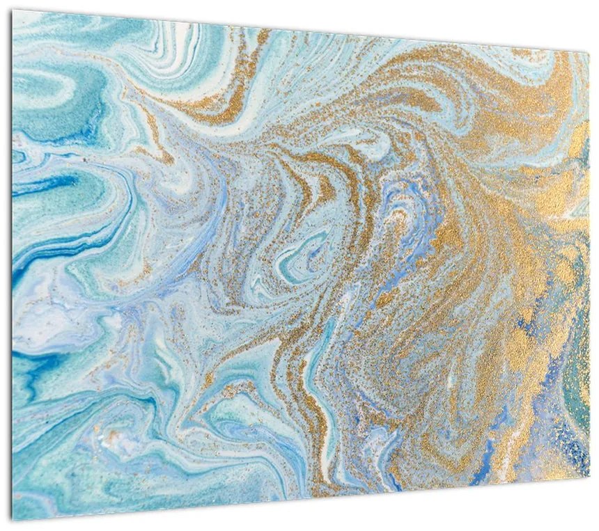 Obraz - Niebieski marmur (70x50 cm)