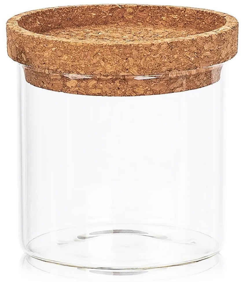 4Home Szklany pojemnik do żywności z pokrywką Cork, 450 ml, 450 ml