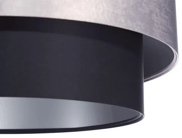 Szaro-czarna podwójna lampa wisząca - S414 K8-C19