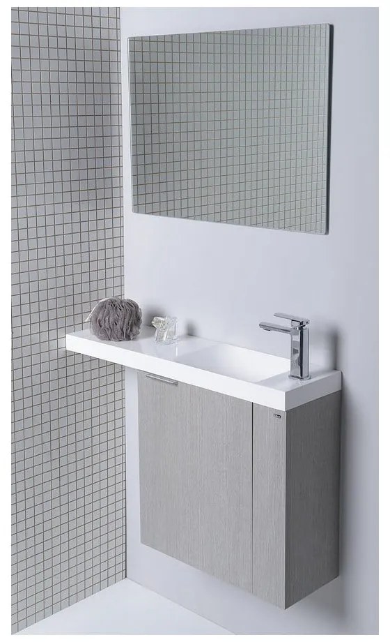 Biała wisząca szafka bez umywalki 50x50 cm Latus Vi – Sapho