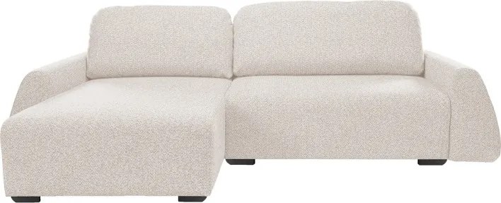 Narożnik ALMI Lewostronny z funkcją spania, wolnostojący tkanina EXCITE ME 02 Beżowy