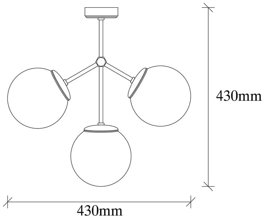 Lampa sufitowa z kloszami Opviq lights Damar