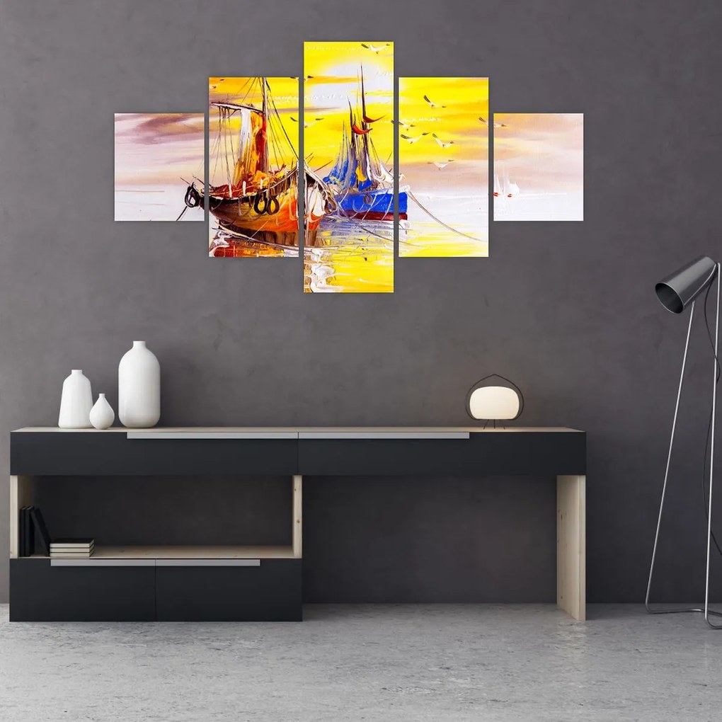 Obraz - Obraz statku (125x70 cm)