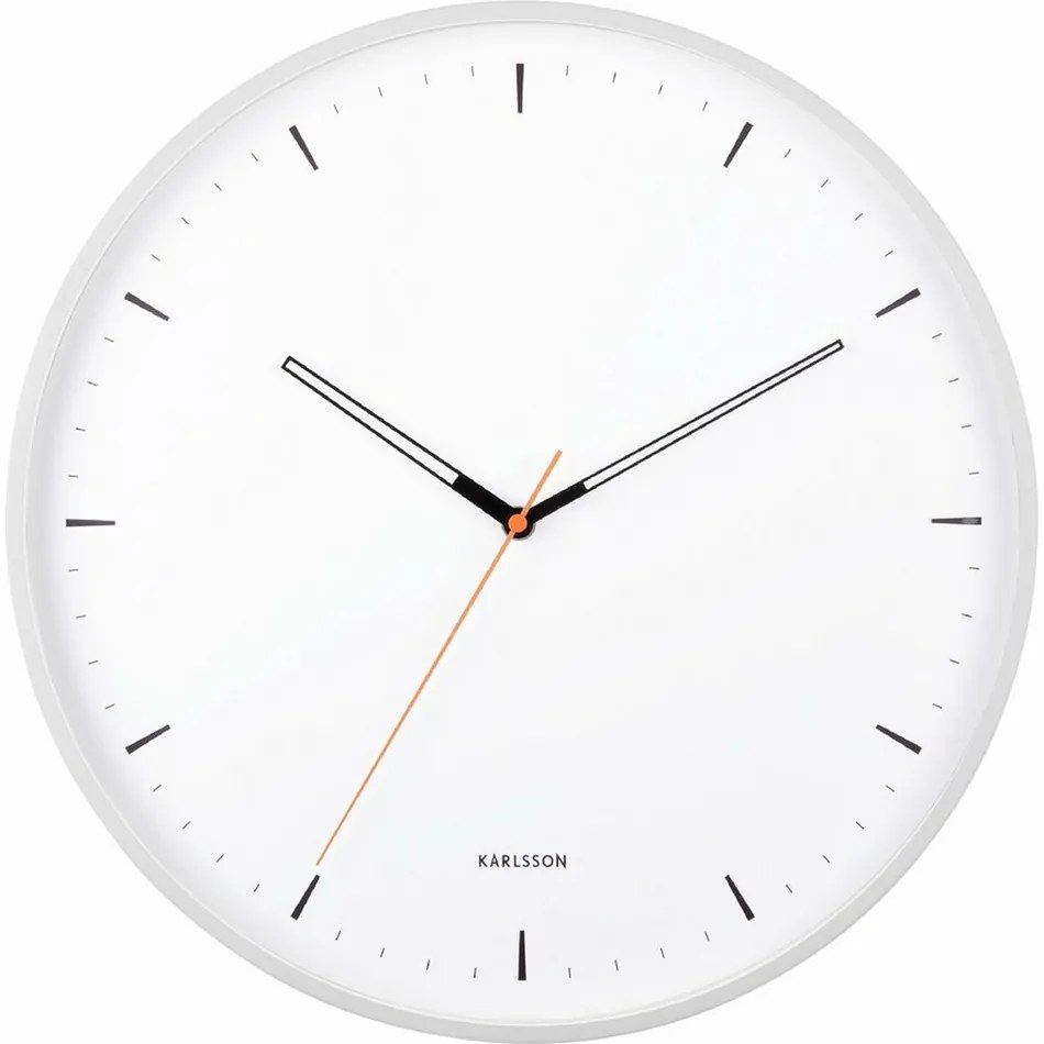 Karlsson 5940WH designerski zegar ścienny 40 cm, biały