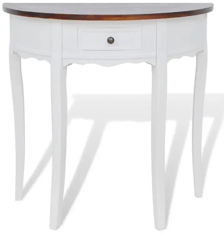 Stolik typu konsola z brązowym blatem A0-D35