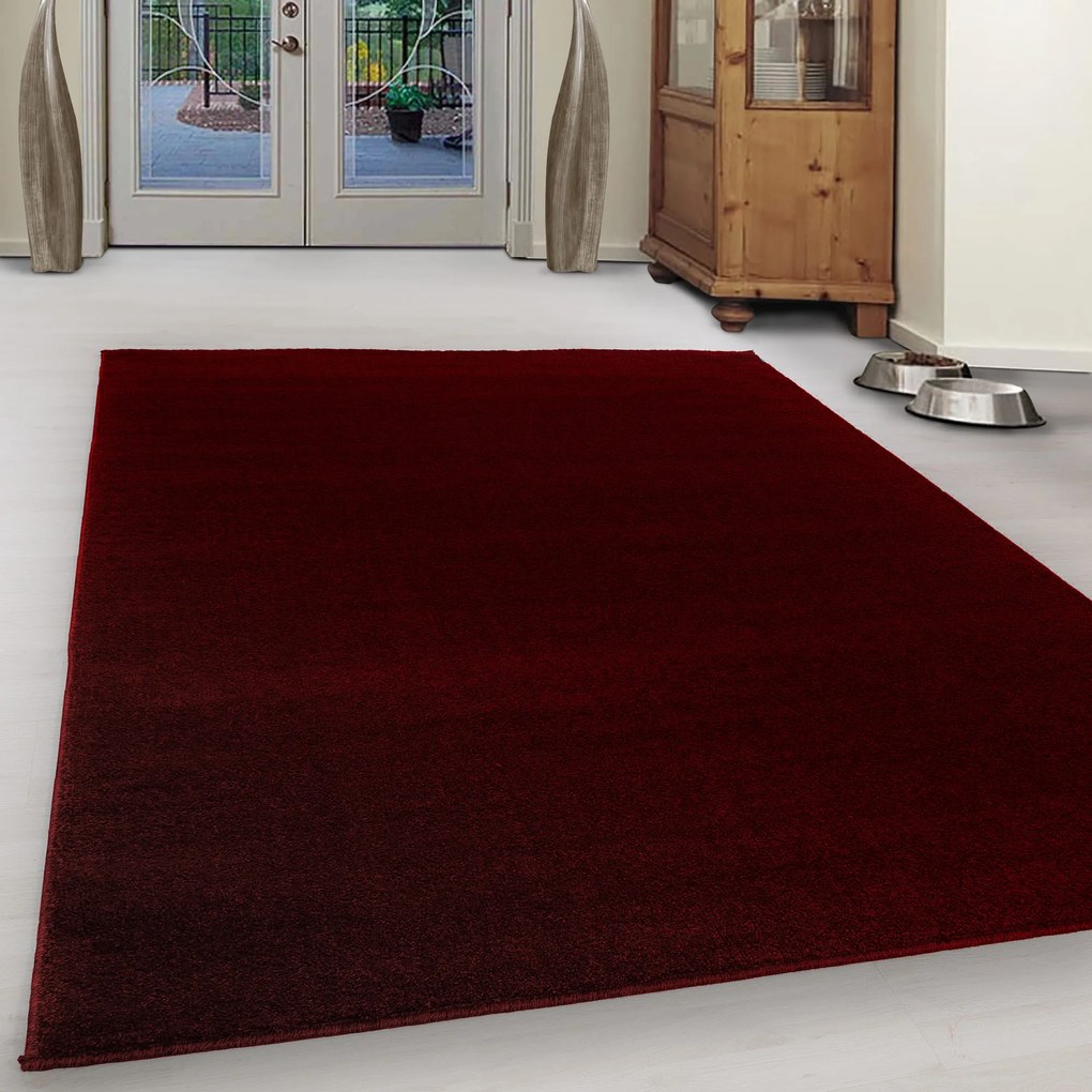 Dywan jednolity Ata czerwony 200 cm x 290 cm