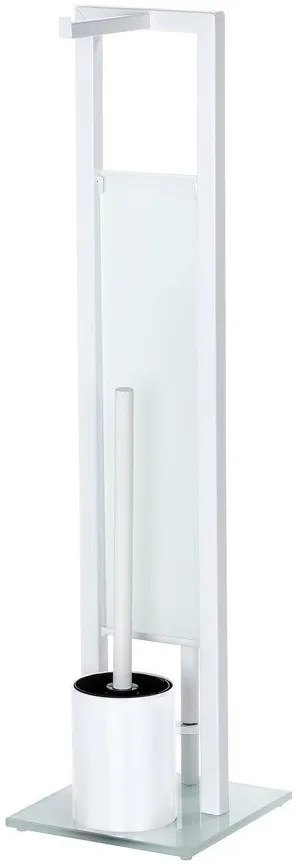 Stojak na papier toaletowy i szczotkę do WC, RIVALTA WHITE - 3 w 1 , WENKO