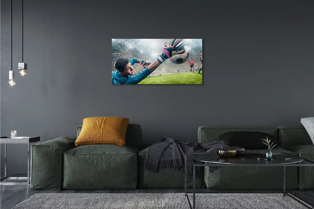 Obraz drukowany na płótnie Dynamika Bramkarskiej Obrony