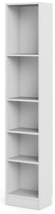 Biały regał Tvilum Basic, 41 x 203 cm