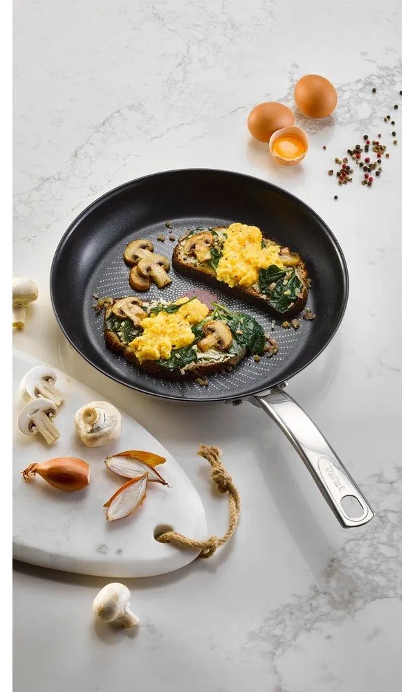 Patelnia z powłoką nieprzywierającą ze stali nierdzewnej ø 24 cm Intuition B8170444 – Tefal