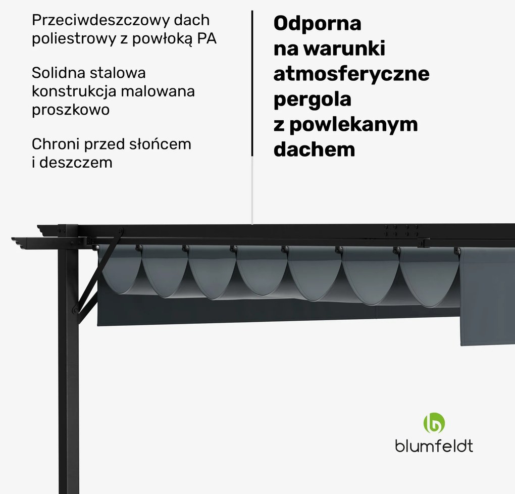 Blumfeldt Pantheon Robust Altana ogrodowa 3x4 m