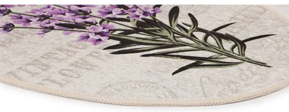 Fioletowo-beżowe dywaniki łazienkowe zestaw 3 szt. 60x100 cm Lavender – Foutastic
