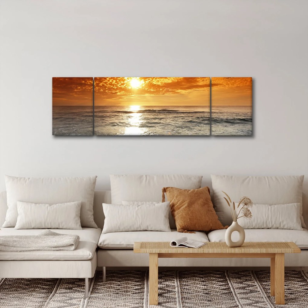 Obraz zachód słońca na Korsyce (170x50 cm)