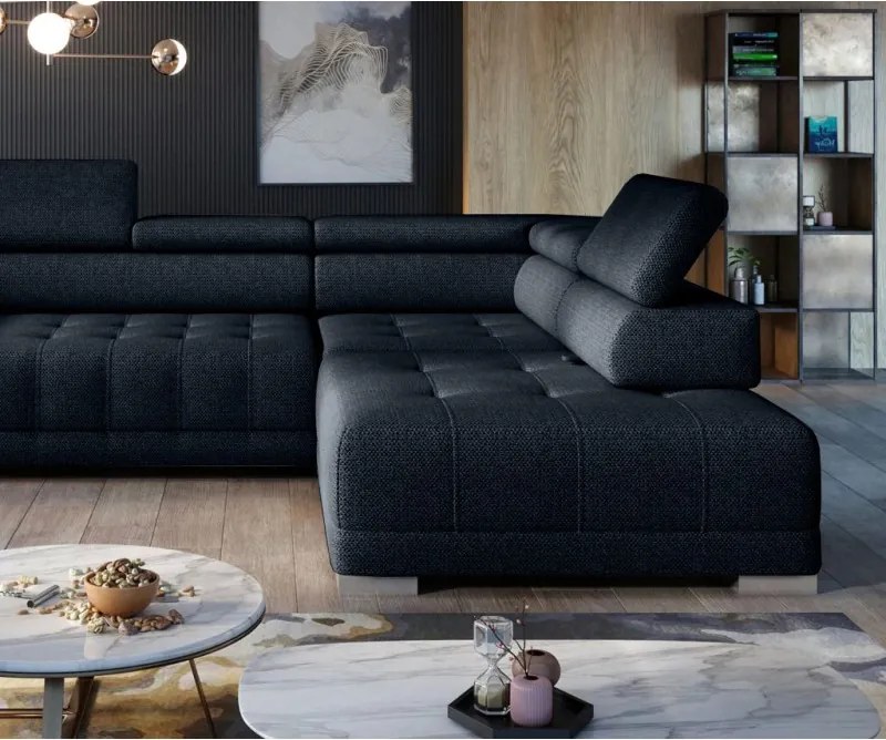 Narożnik CAMPO L elektryczną regulacją siedziska w WERSAL