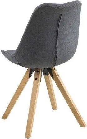 Skandynawskie krzesło na drewnianych nogach Dima dark grey