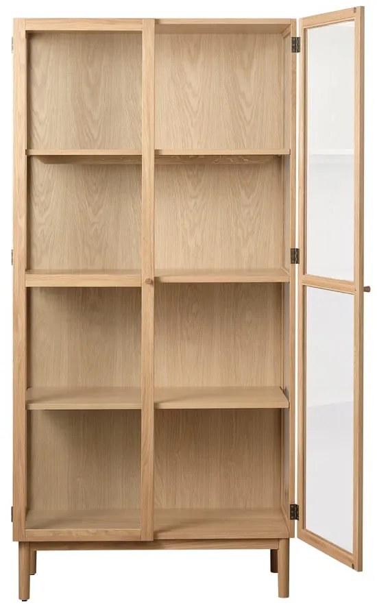 Witryna z litego drewna dębowego 190x90 cm Elba – Unique Furniture