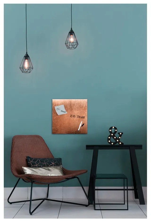 Tablica magnetyczna Styler Grey Copper, 30x30 cm