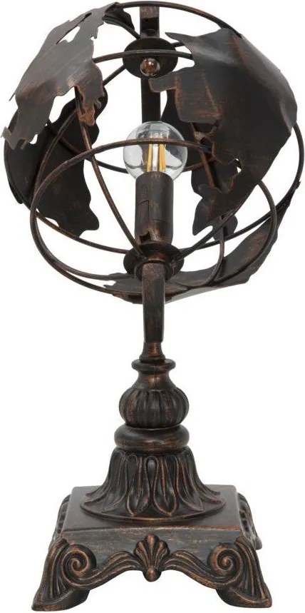 Czarna lampa stołowa z metalowym kloszem (wysokość 40 cm) World Industry – Mauro Ferretti