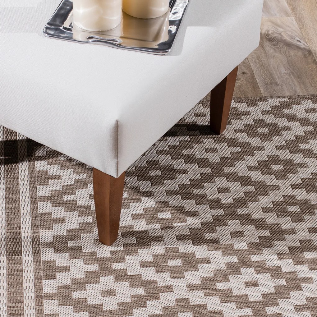 Dywan Modern Rhombs mink/beige 120x170cm