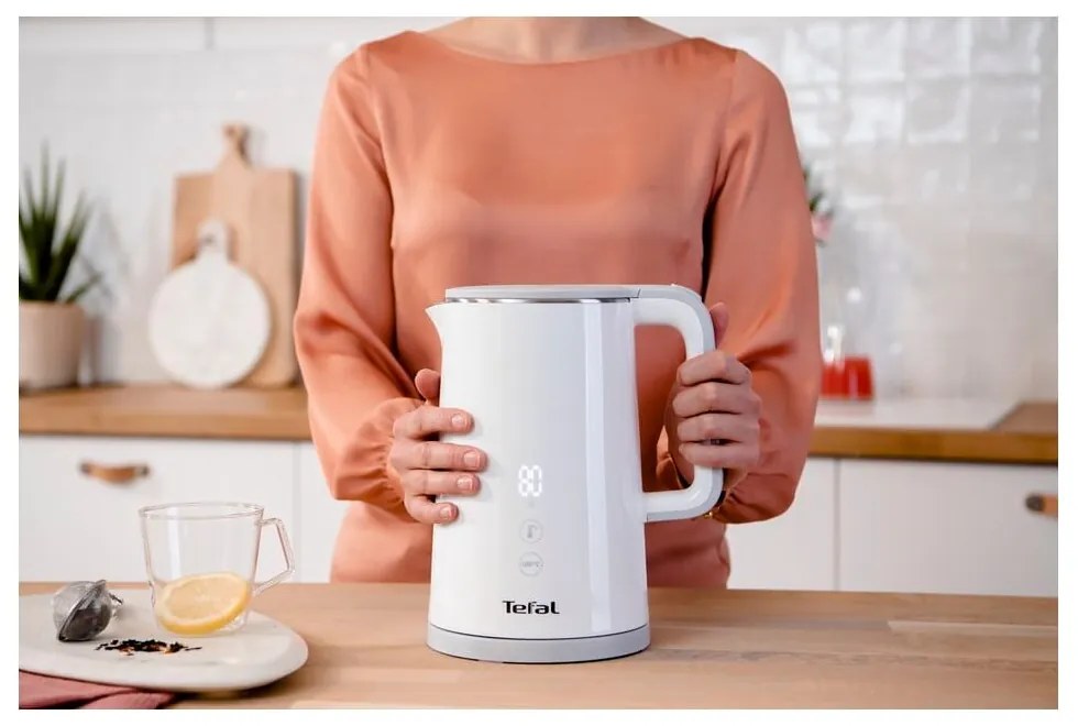 Biały czajnik elektryczny 1,5 l Sense KO693110 – Tefal