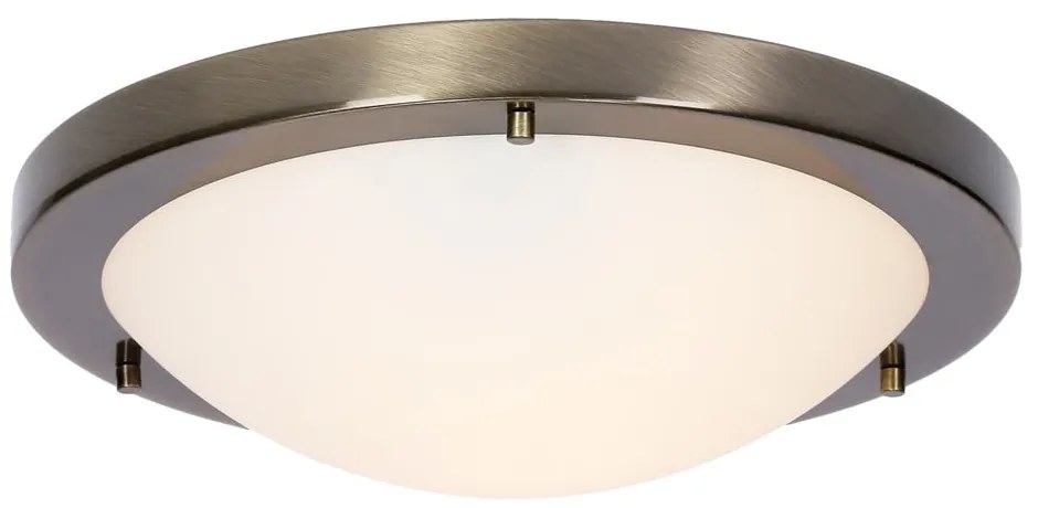Lampa sufitowa w kolorze bronzu ze szklanym kloszem ø 18 cm Aquila – Candellux Lighting