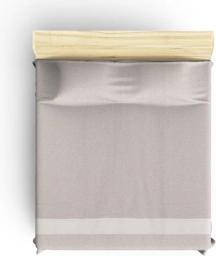 Beżowa bawełniana narzuta na łóżko dwuosobowe 230x200 cm Seritli – Mijolnir
