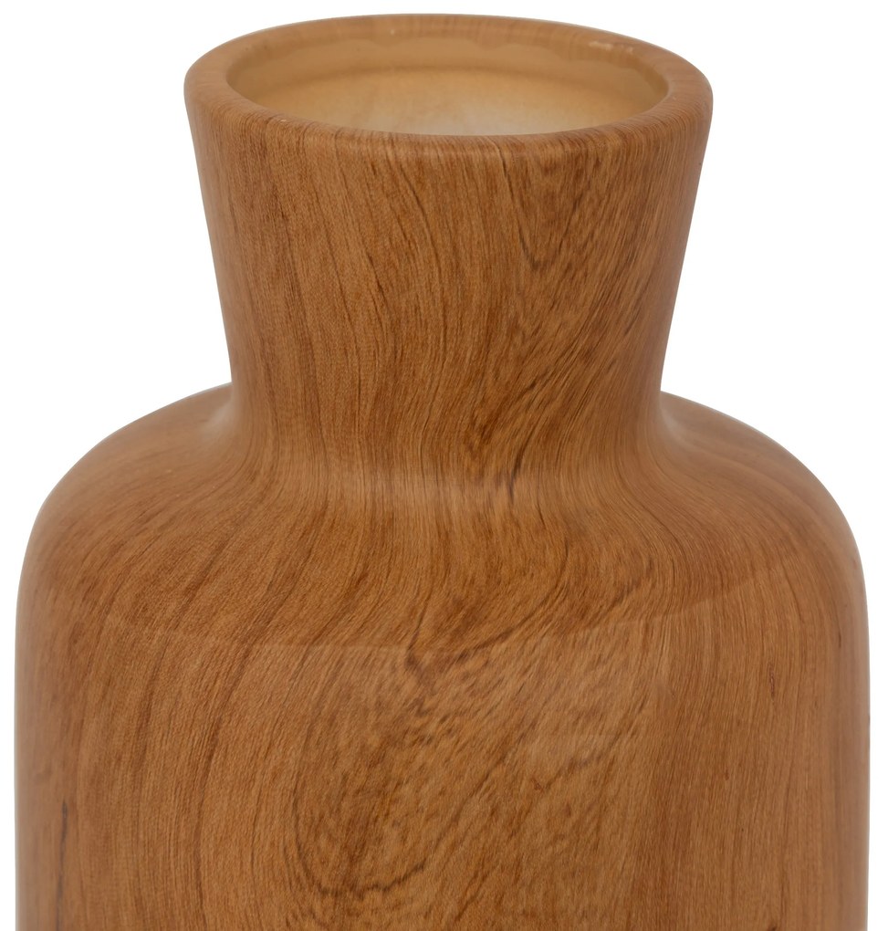 Wazon ceramiczny SAO, efekt drewna, 30 cm
