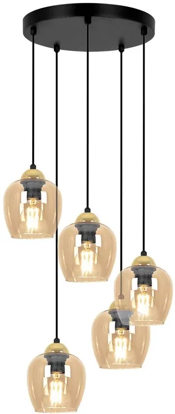 Lampa wisząca z kloszami beżowa G1-R92