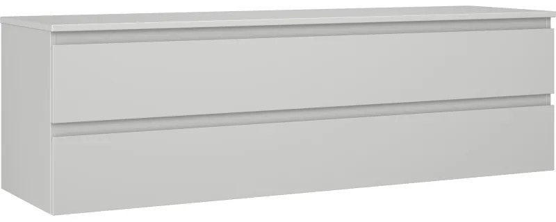 Mexen Orio szafka łazienkowa podumywalkowa 160 cm z blatem, 2 szuflady, szara mat - 91A10-16047-2-BFFC62