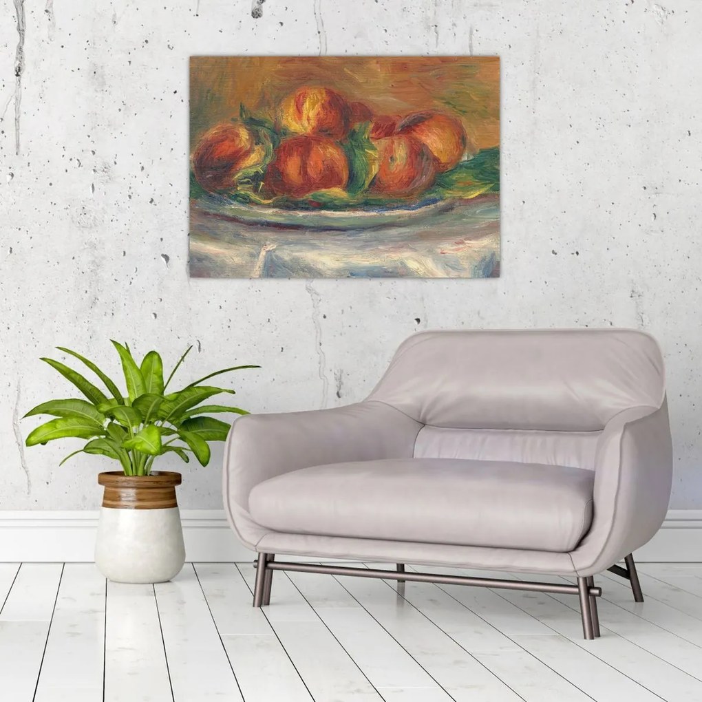 Obraz - Auguste Renoir, Peaches on a  Plate, reprodukcje (70x50 cm)