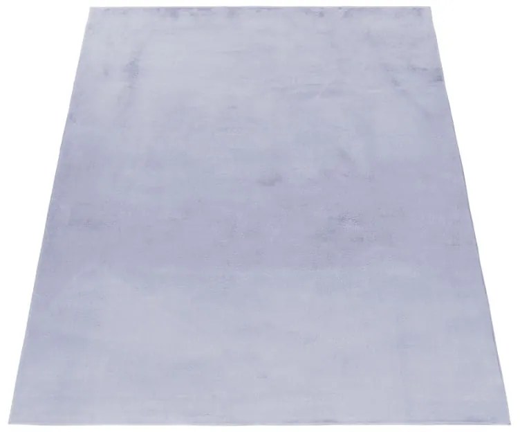 Dywan pluszowy Pouffy srebrny 200 cm x 290 cm