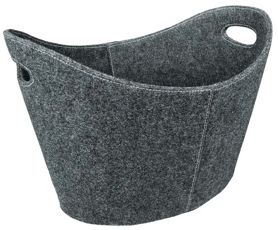 Kosz filcowy z uchwytami 54x40 cm szary