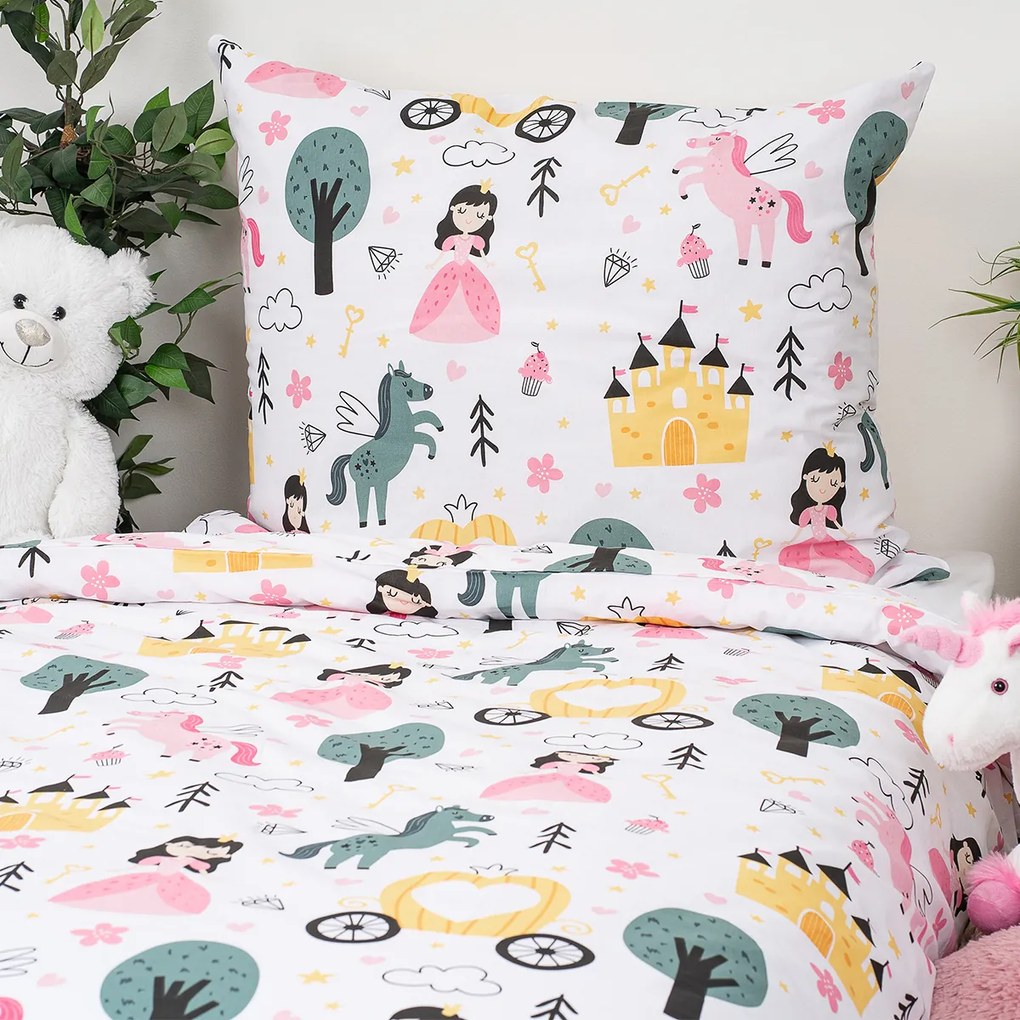4Home Dziecięca pościel bawełniana Fairytale Dream, 140 x 200 cm, 70 x 90 cm