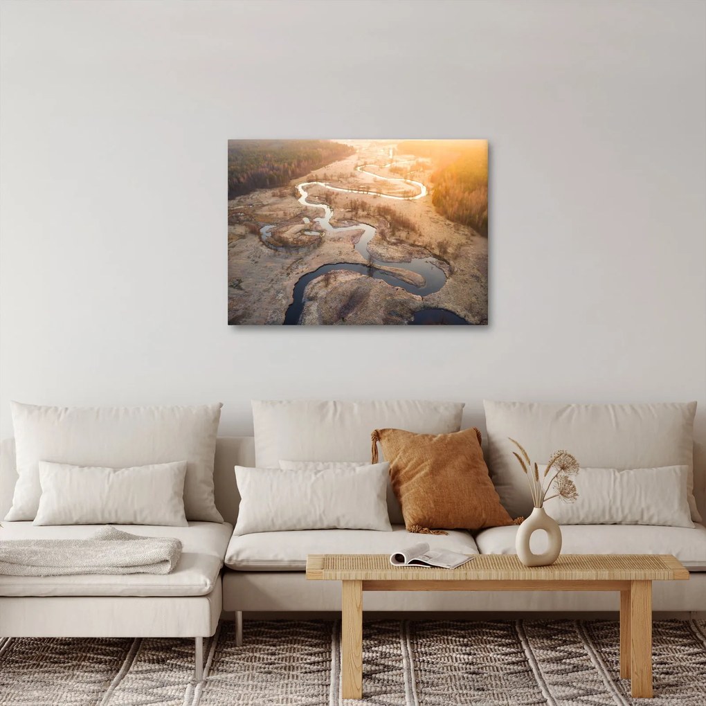 Obraz - Świt nad meandrami (70x50 cm)