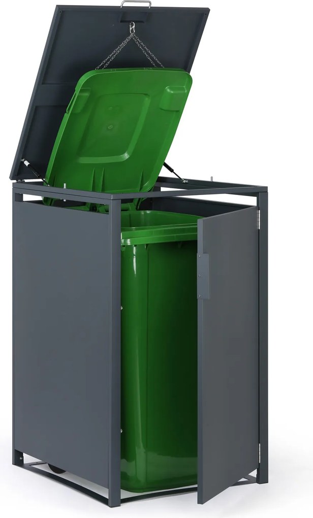 Wiata na pojemnik na odpady 240 l, 1160 x 695 x 800 mm