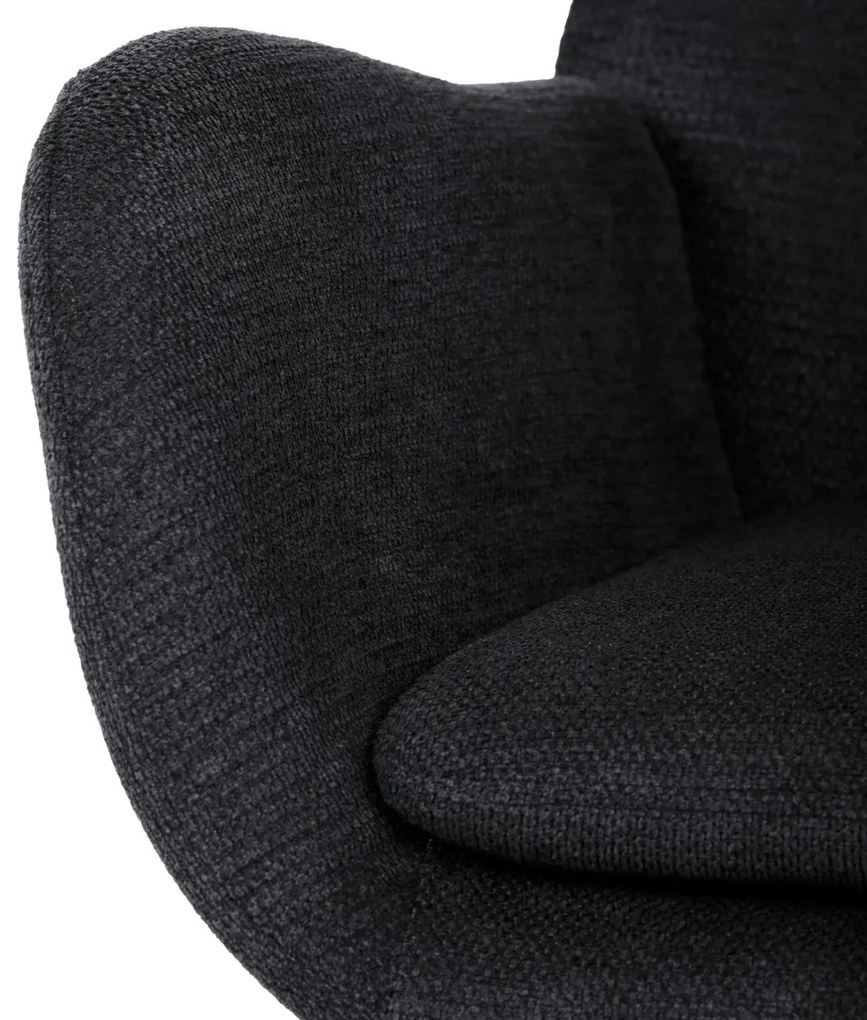 Fotel bujany BK2, czarny