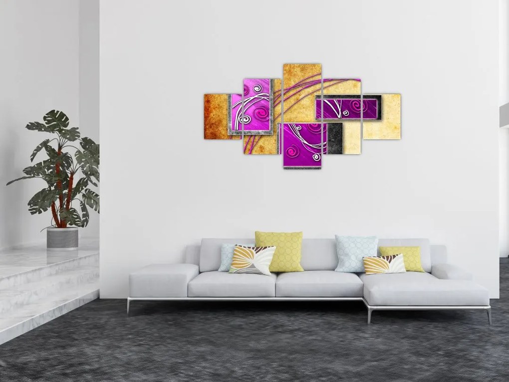 Obraz abstrakcji (125x70 cm)