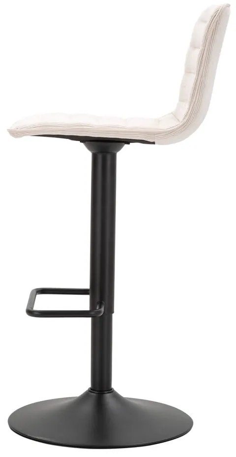 Biało-czarny hoker z regulowaną wysokością (wysokość siedziska 61 cm) Malia – Mauro Ferretti